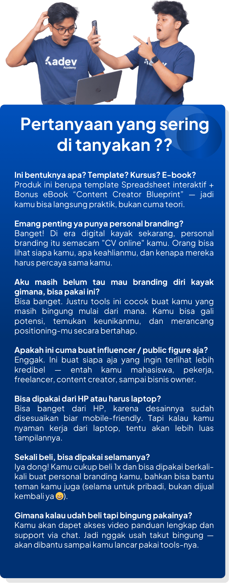 FAQ Personal Branding Builder
